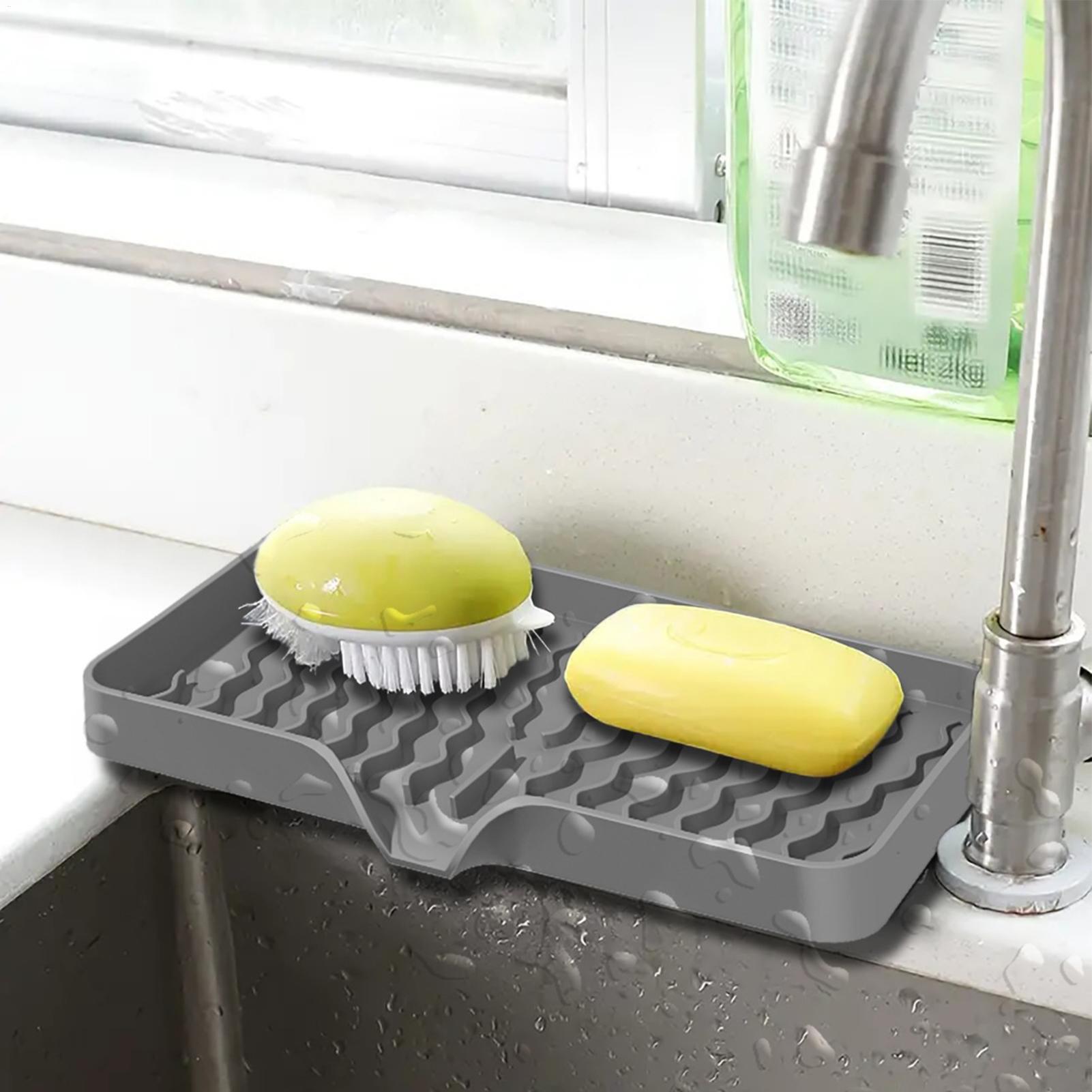 Silicone Tap Washer - Silicone Faucet Mat Kitchen Sink Tray