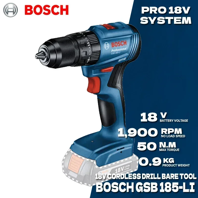 BOSCH GSB 185-LI Brushless Cor - đánh giá và giá Bosch Drill Gsb 18V